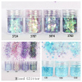 schönes gemischtes Glitzerpulver für Nail Art